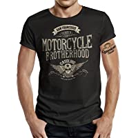 Camiseta de motorista Racer- diseño de Motorcycle Brotherhood